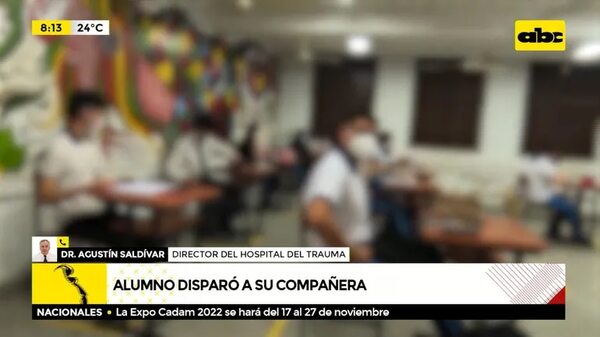 Alumno disparó a su compañera - ABC Noticias - ABC Color