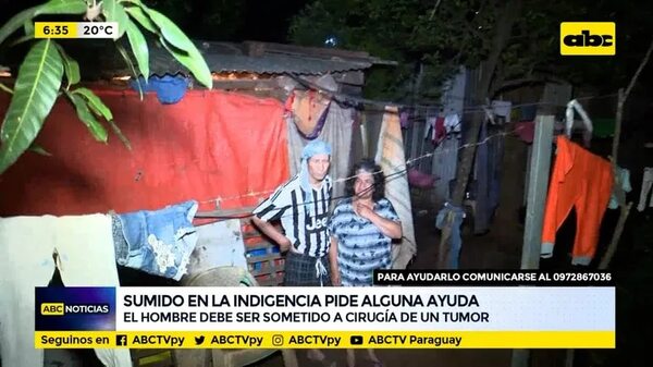 Sumido en la indigencia pide alguna ayuda - ABC Noticias - ABC Color