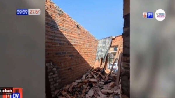 Cuatro heridos tras derrumbe en Ñemby - Noticias Paraguay