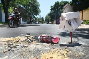 Asunción: baches y basurales son la constante en el populoso barrio Obrero - Nacionales - ABC Color