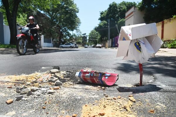 Asunción: baches y basurales son la constante en el populoso barrio Obrero - Nacionales - ABC Color