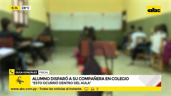 Alumno disparó presuntamente a su compañera en colegio - ABC Noticias - ABC Color