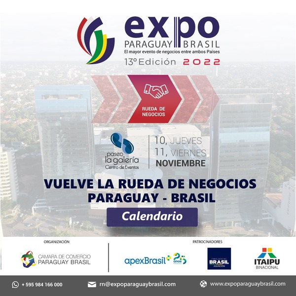Expo Paraguay-Brasil: Abren la convocatoria para la inscripción a la rueda de negocios - MarketData