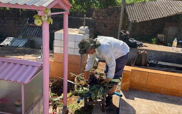 Limpian cementerio en Minga Guazú