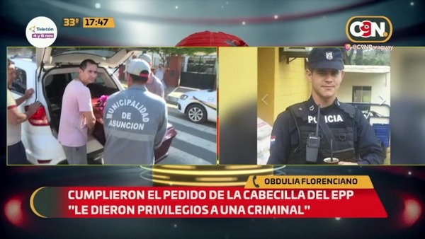 Vergonzoso: Cumplieron el pedido de la cabecilla del EPP - C9N