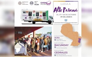 Distritos de Alto Paraná recibirán servicios de  "Ciudad Mujer Móvil"