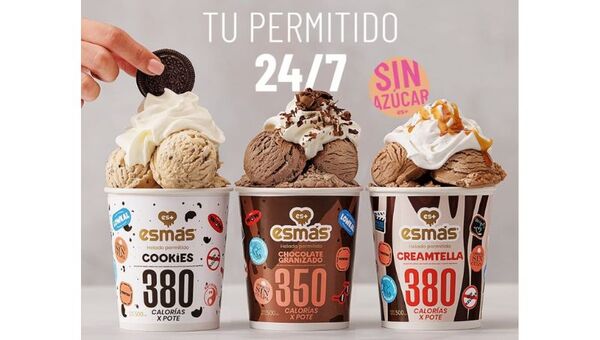 Permitido 24/7: Esmás, el nuevo helado paraguayo bajo en calorías y sin azúcar