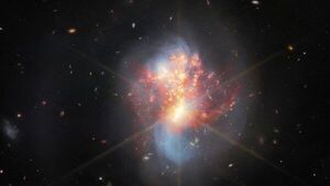 James Webb enseña par de galaxias entrelazadas que interactúan