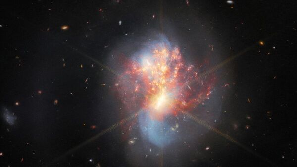 James Webb enseña par de galaxias entrelazadas que interactúan