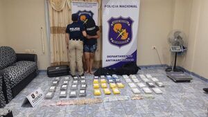 Antinarcóticos incautan 50 kilos de cocaína en Lambaré