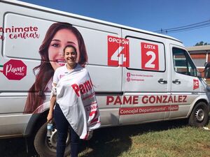 Pame González, una de las favoritas para ocupar un lugar en la Junta Departamental de Itapúa