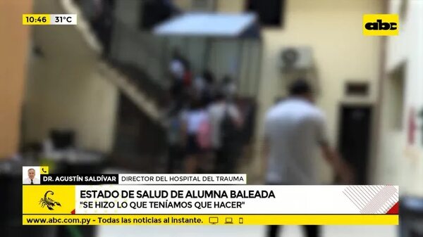 Estado de salud de alumna baleada en Nueva Italia - ABC Noticias - ABC Color