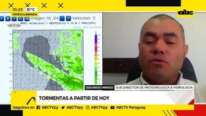 Tormentas a partir de hoy  - ABC Noticias - ABC Color