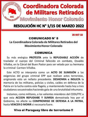 Crónica / Meter el ataúd al “Buenpa” por orden de Villalba es “un acto de sumisión a las exigencias del grupo criminal”