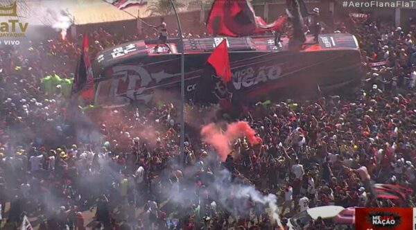 Flamengo se dirige a la final en Guayaquil en medio de multitudinaria fiesta de hinchas