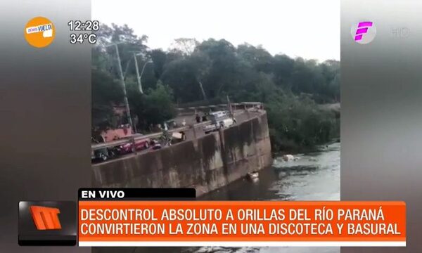 Descontrol absoluto a orillas del río Paraná - Paraguaype.com