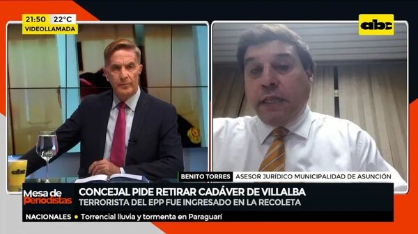 Concejal pide retirar cadáver de Villalba de la Recoleta - ABC Noticias - ABC Color