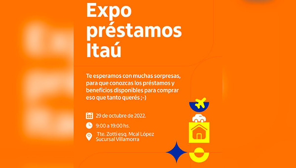 Itaú prepara Expo Préstamos para ayudar a los clientes a cumplir sus sueños