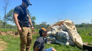 Capturan a un hombre con una tonelada de marihuana en Yby Yaú - Noticiero Paraguay