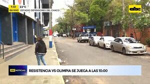 Resistencia-Olimpia, comienza hoy a las 10:00 - ABC Noticias - ABC Color