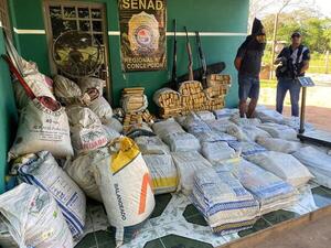 SENAD incauta más de una tonelada de marihuana en Yby Yaú