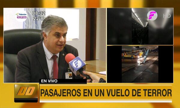 Director Douglas Cubilla: ''Fue un granizo que dejó en ese estado el avión'' | Telefuturo