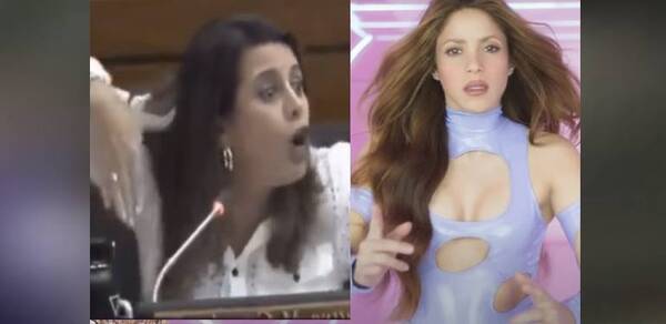 Crónica / [VIDEO] Diputada paraguaya es viral voi por copiarle a Shakira