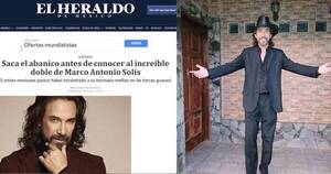 La Nación / Michelín Ortiz trascendió las fronteras como doble de Marco Antonio Solís