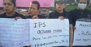 La Nación / Pacientes con cáncer exigen medicamentos y no aceptarán excusas