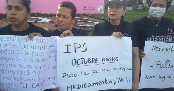 La Nación / Pacientes con cáncer exigen medicamentos y no aceptarán excusas