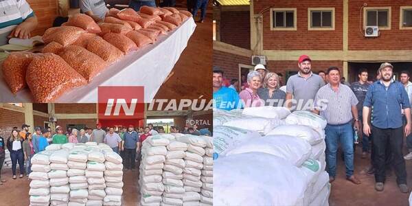 ENTREGA DE CORRECTIVO AGRÍCOLA Y SEMILLA DE MAIZ EN SAN RAFAEL DEL PNÁ.
