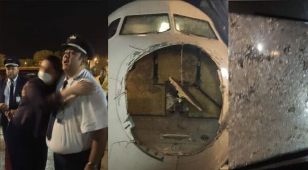 Capitán decidió volar, pero tormenta con granizo lo tomó de sorpresa, sostienen