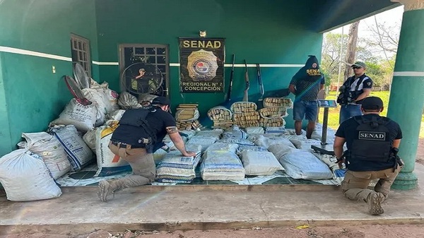 Yby Yaú: Incautan más de mil kilos de droga - Noticias Paraguay