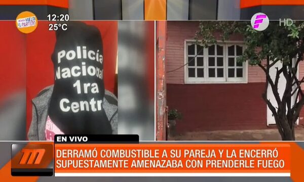 Derramó combustible a su pareja y la encerró | Telefuturo