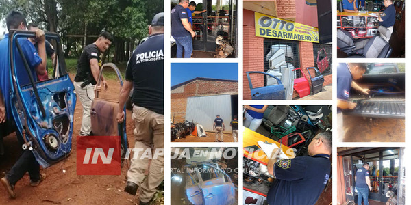 CLAUSURARON DESARMADERO DE AUTOS EN ENCARNACIÓN
