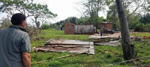 Temporal afectó viviendas en Santaní e Itacurubí del Rosario - Nacionales - ABC Color