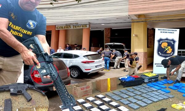 Dos personas buscadas tras incautación de cocaína y fusil de asalto en un céntrico edificio de CDE – Diario TNPRESS