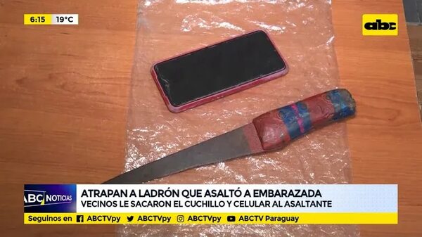 Atrapan a ladrón que asaltó a embarazada   - ABC Noticias - ABC Color
