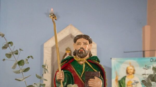 Humilde capilla celebra a lo grande a san Judas Tadeo