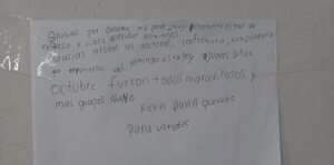 El tierno agradecimiento de un niño al personal del hospital donde estuvo internado - Nacionales - ABC Color