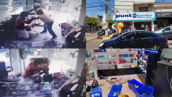 Pelea entre dos hombres causó destrozos en una farmacia de Encarnación
