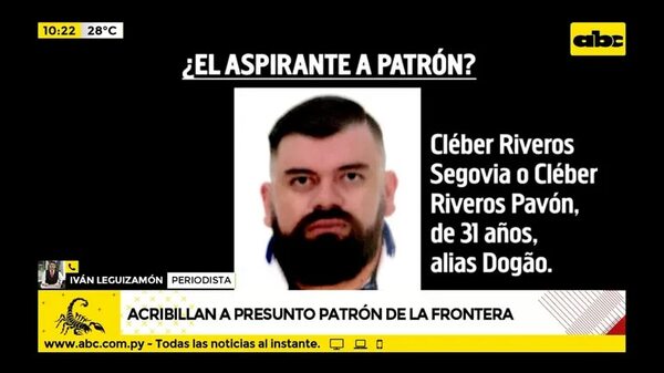 Acribillan a presunto patrón de la frontera - ABC Noticias - ABC Color