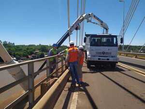 Continúa trabajos de verificación del puente San Roque