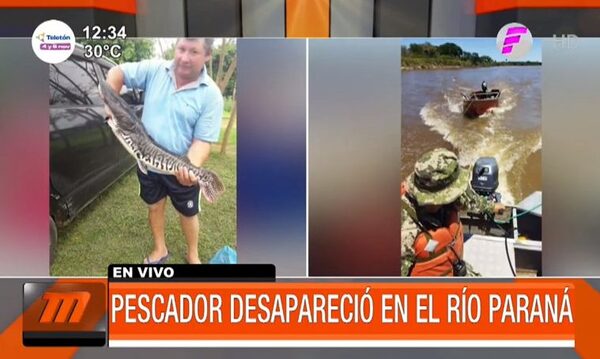 Pescador desapareció en el río Paraná durante la tormenta - Paraguaype.com