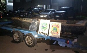Incautan embarcación cargada con marihuana en el río Paraná