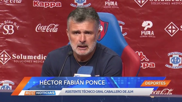 Cerro Porteño vs General Caballero JLM: Palabras del AT Héctor Fabián Ponce