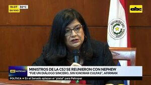 Ministros de la CSJ se reunieron con Nephew - ABC Noticias - ABC Color