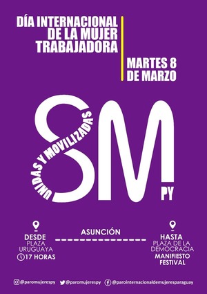 8MPY: Mujeres se movilizan para exigir sus derechos | 1000 Noticias