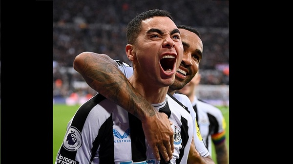 ¡Lo volvió a hacer! Almirón marcó un golazo en la goleada a Aston Villa - Noticias Paraguay