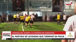 Partido entre leyendas de Olimpia y Barcelona termina en “moquete” - Megacadena — Últimas Noticias de Paraguay